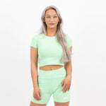 Flex Crop Top - Mint Green - Gymsupply