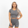 Flex Crop Top - Grey - Gymsupply