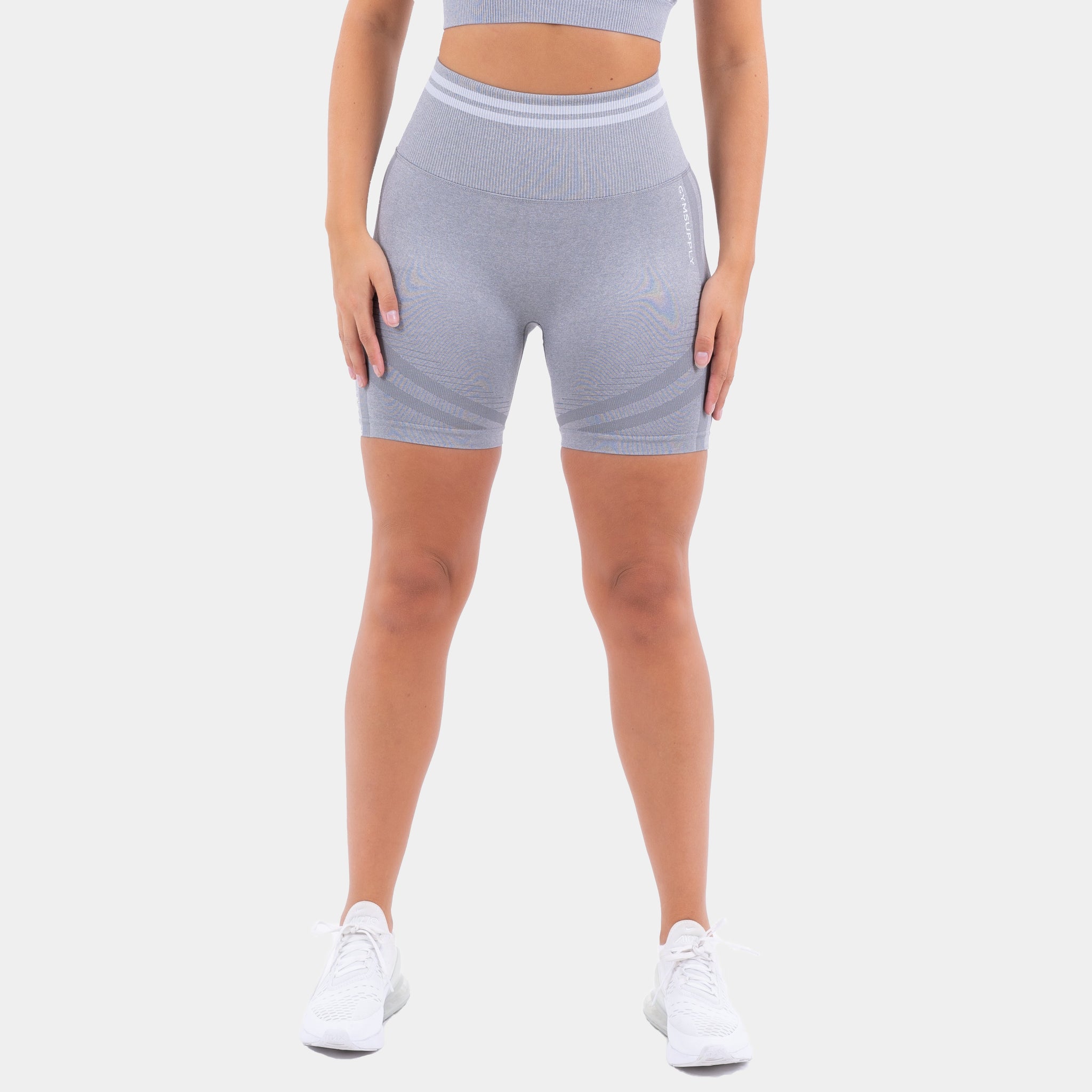 Contour Scrunch Shorts - Grey | Gymsupply