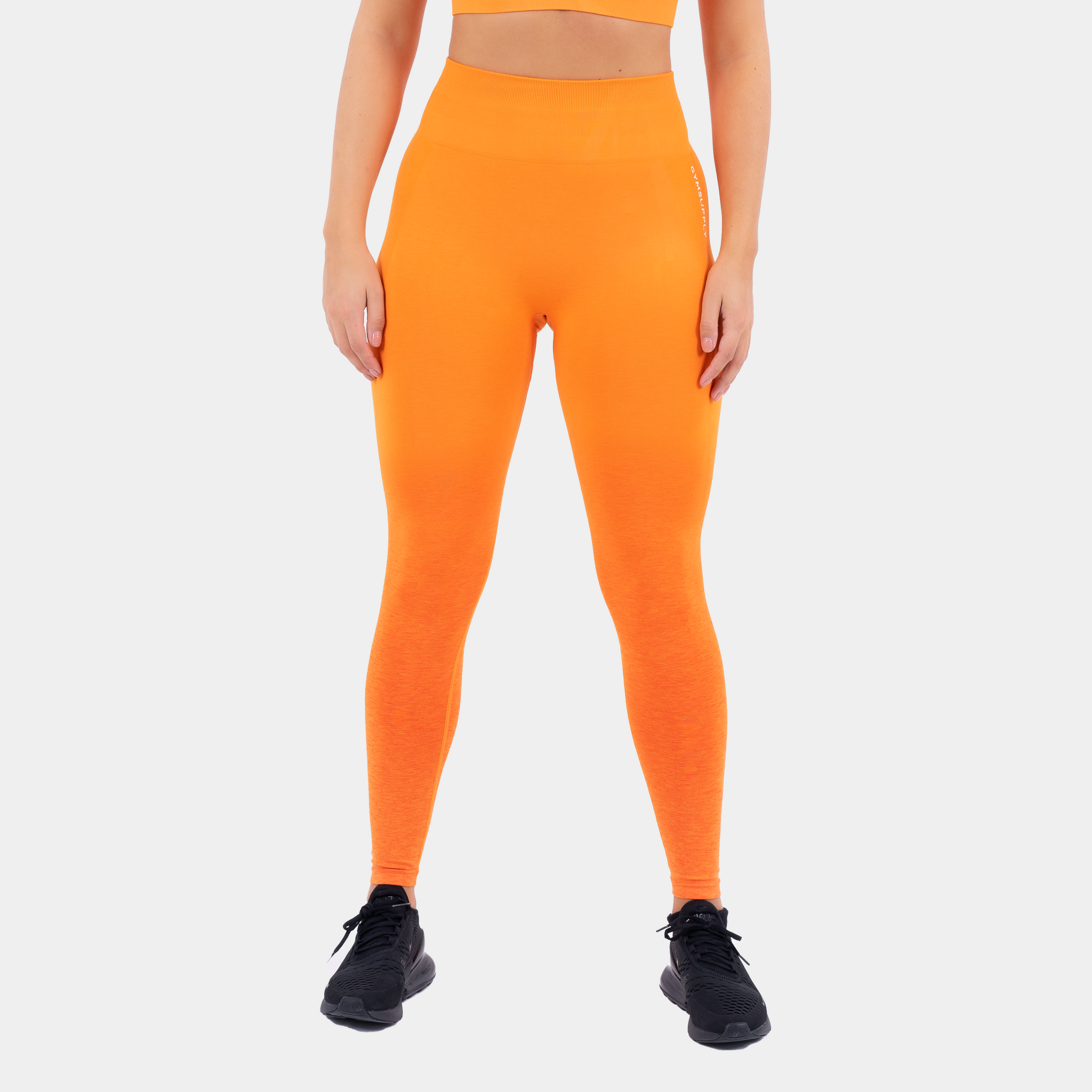 Seamless ombre scrunch legging - Sunset Orange