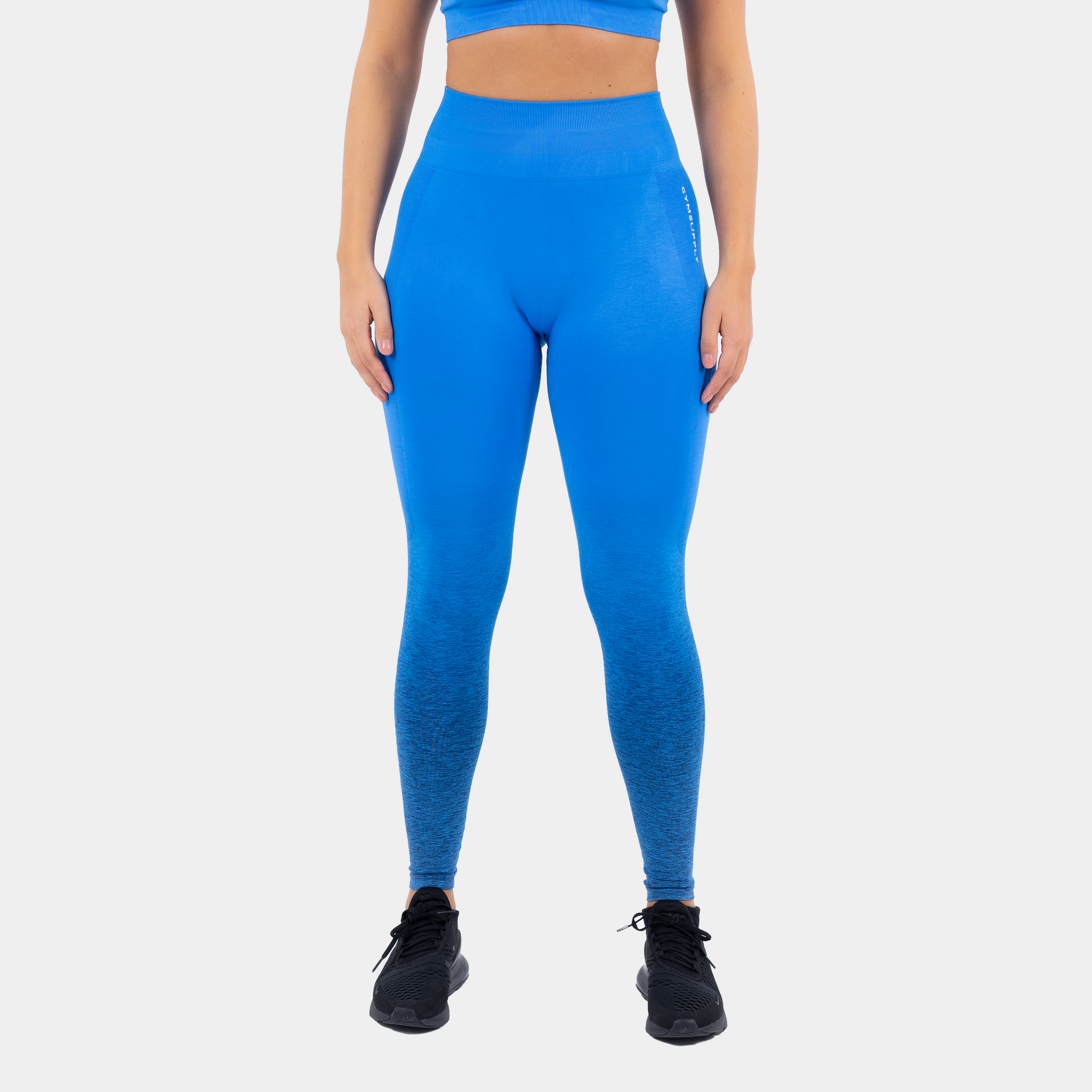 Seamless ombre scrunch leggings - Ocean Blue – Gymsupply