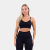 Animal Seamless Scrunch Sports Bra - Black | Gymsupply