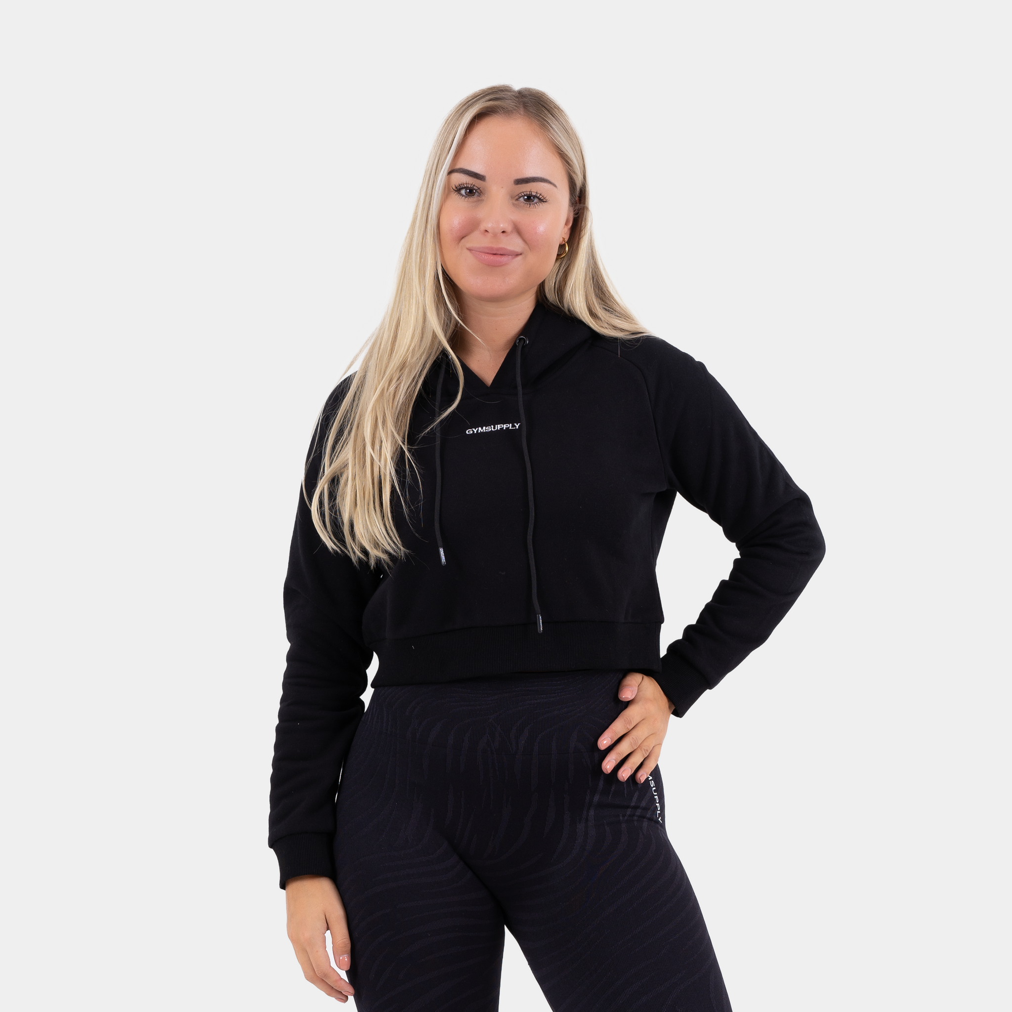 Hoodie crop clearance